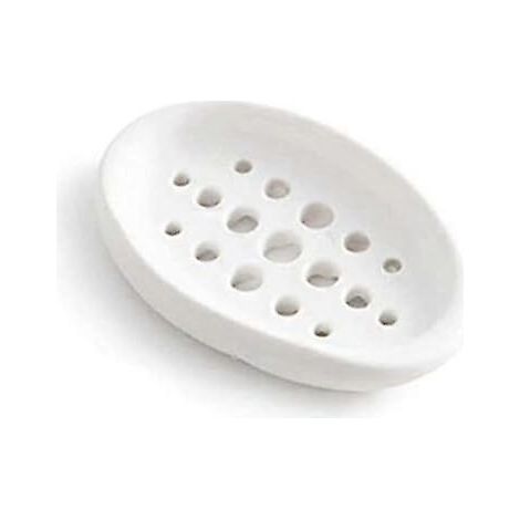 Porte-savon souple en silicone pour salle de bain (11,4 x 7,5 x 1,7 cm) (1/5)