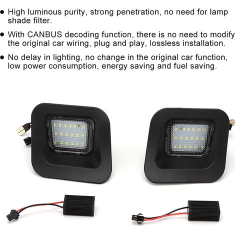 LED-Kennzeichenbeleuchtungsdecoder für Dodge RAM 1500 2500 3500 Pickup-Trucks (1/5)