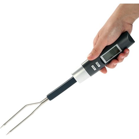 Filiyano-Fourchette à griller avec thermomètre à viande numérique, écran LCD et sonde de température en acier inoxydable 304 (1/5)