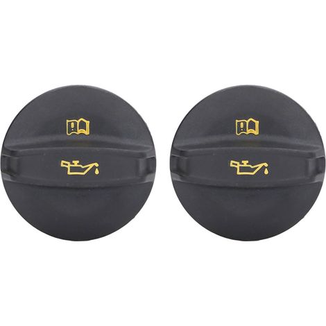 2 bouchons de remplissage d'huile pour réservoir, en ABS noir, référence 06K103485A, pour moteurs CC 1,8 L et 2,0 L (2012-2017) (1/5)