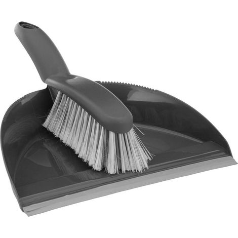 Ensemble pelle/balayette plastique gris - 5five