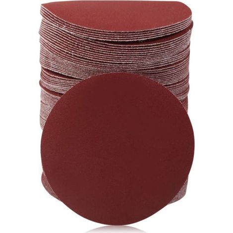 100-piece self-adhesive abrasive disc, 3-240 grit, for wood sander, rotary tool without holes (1/4)