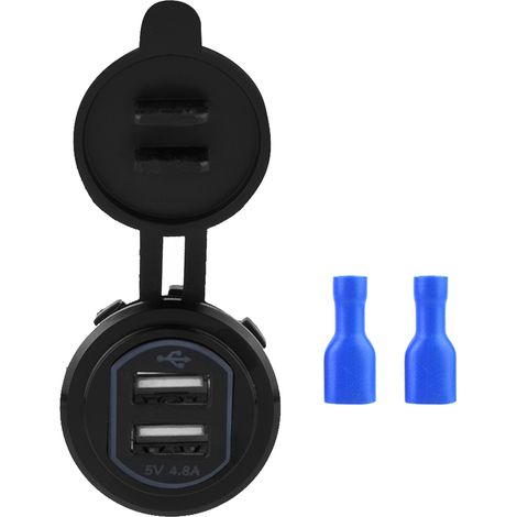 Tuyau d'échappement double universel en acier inoxydable pour voiture modifiée, embout de silencieux arrière (1/5)
