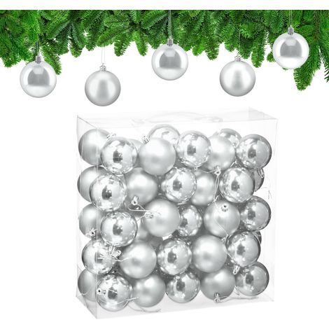 Christmas Tree Baubles Set, 50 Pieces, Matte & Glossy Finish (1/5)