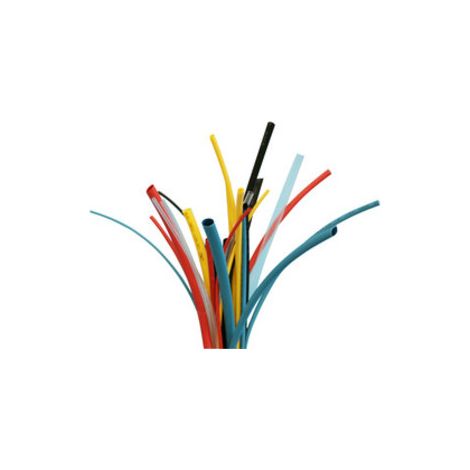 Packung mit 10 Stück halogenfreiem Polyolefin-Wärmeschrumpfschlauch 6,4 mm 40.000/6.4, gelb, Farbe 8430552142842