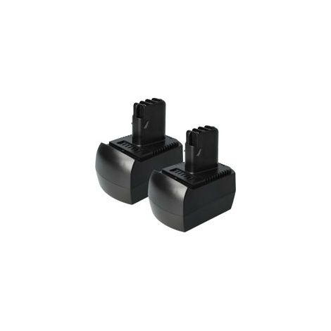 Batterie 2x 1500 mAh NiMH 12V pour Metabo BZ 12 SP, SSP 12, BSZ 12 – Autonomie prolongée – Compatible avec outils électriques - BS 12 SP (1/4)