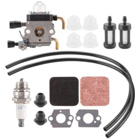 Kaelt - Carburateur FS38 FS45 FS55R pour STIHL FS55 FS46 KM55R HL45 HS45 FS45L FS45C FS46C FS55C FS55RC FC55 KM55 Pièces de Rechange pour débroussailleuse C1Q-S97 C1Q-S186 Carb (1/5)