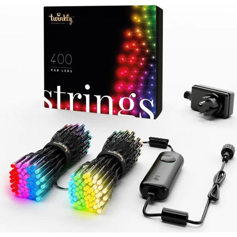 Luces inteligentes para árbol de Navidad, cadena de 400 LED, 32 m