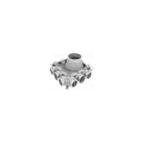 Vaillant Distributore d'aria a bassa costruzione per tubo flessibile dell'aria rotondo 75/62 mm, 0020231945