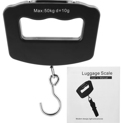 Portable electronic hanging scale, convenient suitcase size, luggage scale 50KG/10KG (1/5)