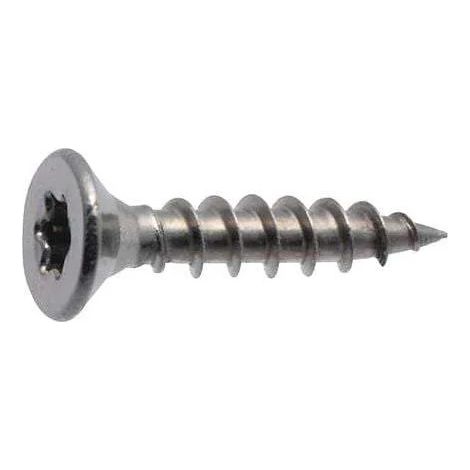 Vite per pannelli truciolari A4 in acciaio inox a testa svasata, 3x16 mm, 41 pz.