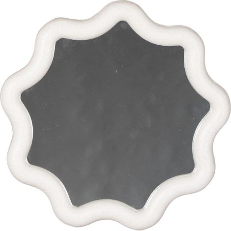 Specchio con cornice in mdf "Creamy" h 36x2x36 cm