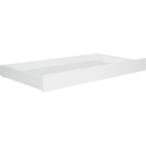 roba Cassetto Portaoggetti Universale, 70 x 140 cm, con 4 Ruote, da Mettere Sotto il Box, per Vestiti, Biancheria, Libri, Giocattoli, Legno Laccato Bianco (1/5)
