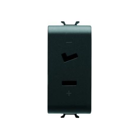 PRISE TBTS 2P 6A 24V POLARISÉE 1M NOIR GEWISS GW12452