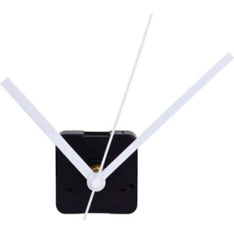 [NEVER USED] White, Silent Clock Movement, 11/25 Inch Maximum Dial Thickness, 4/5 Inch Total Shaft Length