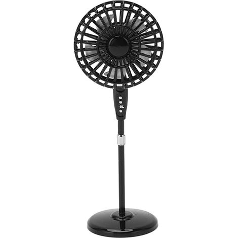 Ventilateur sur pied pour maison de poupée, échelle 1:12, design rétro, miniature, mobilier (1/5)