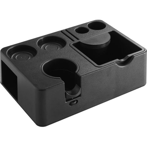 Italienischer Kaffeepulverspender, multifunktionaler Aufbewahrungstampfer mit Sockel, Pulverauffangring, Griff und Aufbewahrungssockel