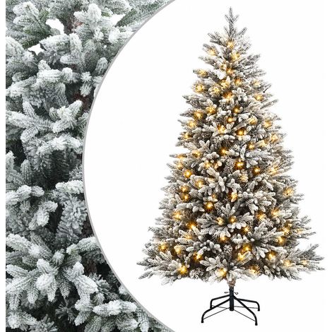 Sapin de Noël Artificiel à Branches Articulées 240 cm 300 LED vidaXL (1/5)