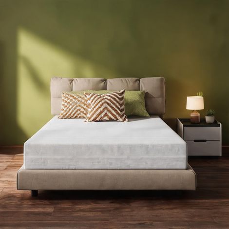 Matelas coloris blanc en sponge 200 x 160 x 20 cm (1/5)