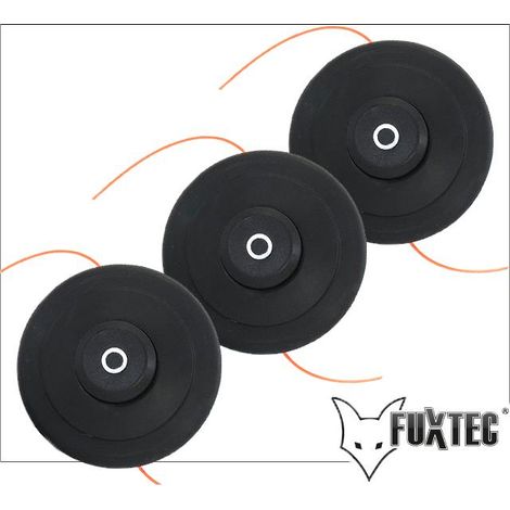 Set de 3 tête de coupe double fil PRO - FUXTEC - débroussailleuse (1/6)