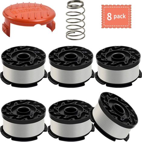 Kit B6+1+1 BLACK+DECKER AF-100-3ZP Bobine de rechange Tête de coupe-bordures en nylon Fil de coupe (1/5)
