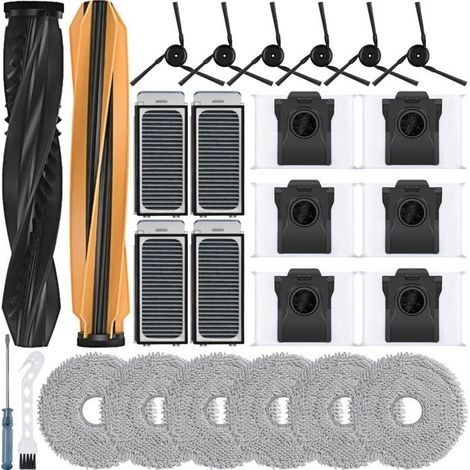 Set di 26 accessori (grigio) per l'aspirapolvere robot Dreame X50 Ultra Complete - AQSACOKIYA - spazzola, filtro, sacchetto, pezzi di ricambio L50 (1/5)