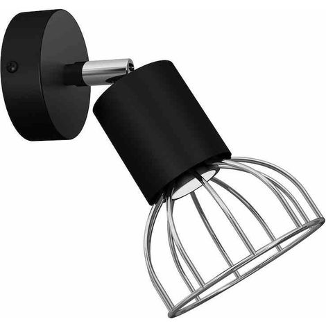 Applique murale DANTE NOIR/ARGENT 1x mini GU10 (1/5)