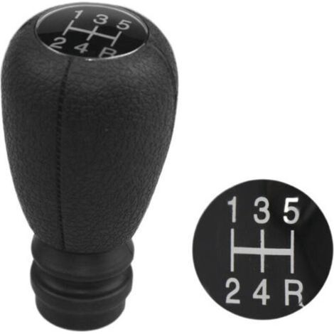 Pommeau de levier de vitesse à 5 vitesses pour voiture, compatible avec Peugeot Citroën Xsara (3,27 pouces, noir) (1/4)