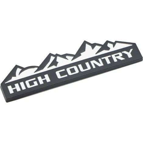 Autocollants de voiture (noir et blanc) - Lettre HIGH COUNTRY. Convient à tous les modèles tout-terrain. Motif Highland Country. Accessoires de modification de carrosserie. Décoration de coffre arrièr (1/5)