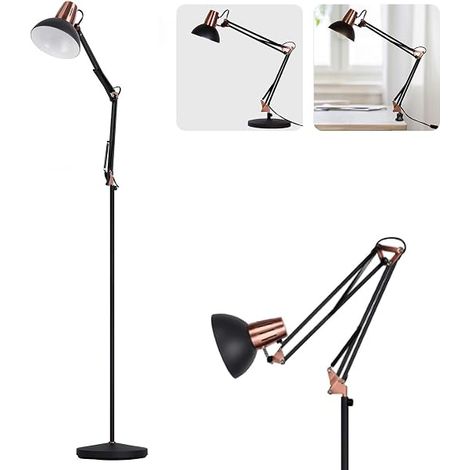 Vintage Industrial Floor Lamp, Living Room Lamp on Metal Stand with Modes - Floor Lamp (1/5)