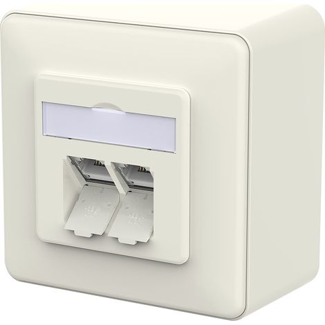 METZ CONNECT RJ45 Anschlussdose 130E380002-I reinweiß LSA++