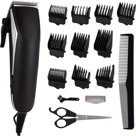 Tondeuse à cheveux pour hommes, fonctionnement filaire avec prise ue, pratique pour les coupes de cheveux à domicile (1/4)