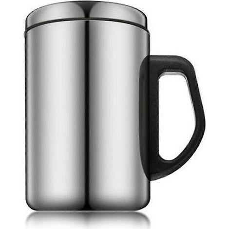 Gobelet isotherme en acier inoxydable avec couvercle - 350/500 ml Double paroi pour eau, bière, café Idée cadeau (1/5)