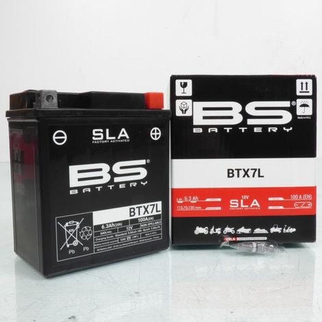 SLA-BS-Batterie für Motorrad Orcal 125 Astor 2015 bis 2017 YTX7L
