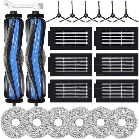 21 Pièces Accessoires pour Ecovacs Deebot T50 Omni/T50 Pro Omni Aspirateurs,Rechange avec 2 Brosses Principales,6 Serpillères (1/5)