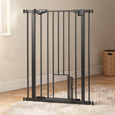 Barrière pour animaux en acier plastique 80 x 3,5 x 104,1 cm (1/5)