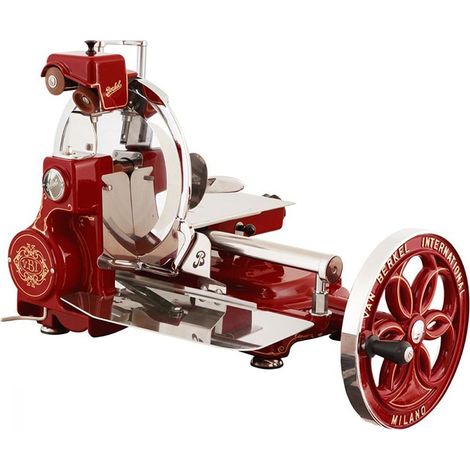 Berkel Affettatrice Volano Fiorato B114 colore Rosso Berkel - Decori Oro (1/5)