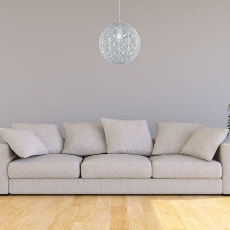 Suspension Trio BAJO blanche Ø32,5 métal E27 150cm (1/2)