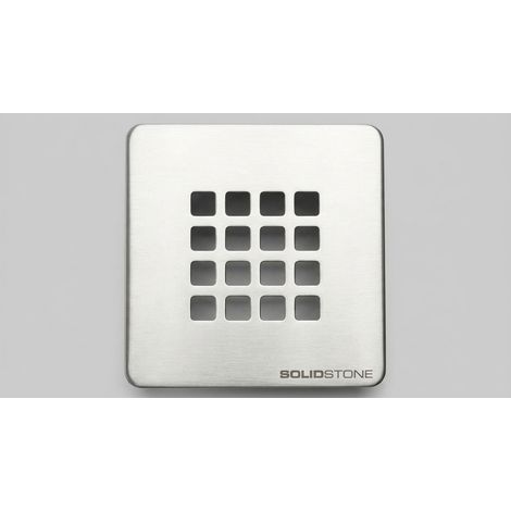 Griglia inox per piatto doccia ultraflat - inox - misura 12,5x12,5 cm
