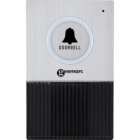 Schellenring ring Geemarc Doorbell 595 ULE wasserdicht IP44 Reichweite 300m (1/3)