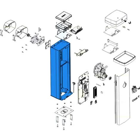 came pièce détachée caisson barrière gpx 88003-0092 (1/3)