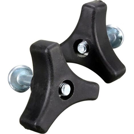Poignée de Bouton Triangulaire, poignée Universelle de Tondeuse à Gazon, écrou Papillon et Boulon, pièce d'équipement électrique Outils de Jardin pour Tondeuse à Gazon (2 Ensembles) (1/3)