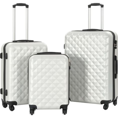 Teenpull – Hartschalen-Trolley-Set 3 Stk. Helles Silber ABS (1/5)
