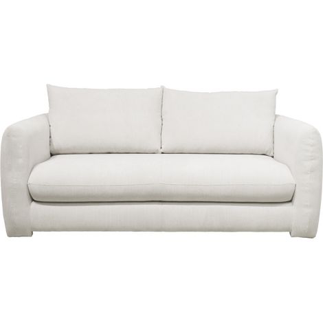 Canapé 2,5 places en tissu - Écru - WIAME (1/5)