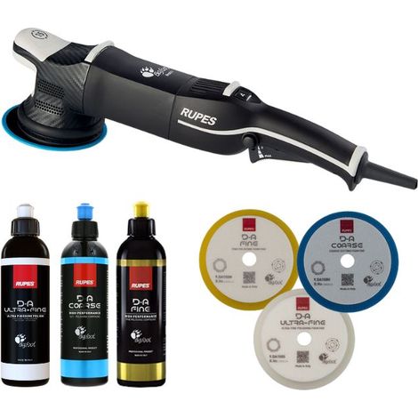 KIT RUPES LUCIDATURA PREMIUM - LHR15 MARK III + SISTEMA D-A COARSE-FINE-ULTRA FINE