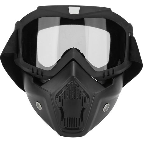 Antibeschlag-Motorradbrille mit grauen Gläsern für Helme und Fahrräder
