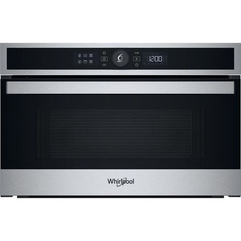Whirlpool – Micro-ondes grill intégré 31 L 1000 W – Acier inoxydable noir – Écran LCD tactile – Pour cuisine moderne (1/5)