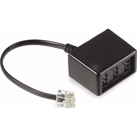 Adaptateur TAE S-IMPULS, connecteur modulaire 6P4C/prises TAE NFN