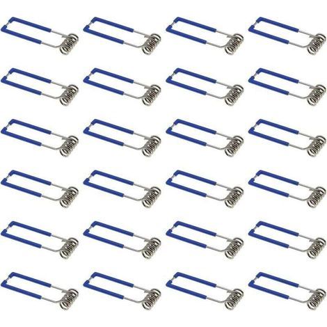 Lot de 24 pinces de fixation à ressort pour spot encastré GU10 MR16 1,5 x 60 mm (1/5)