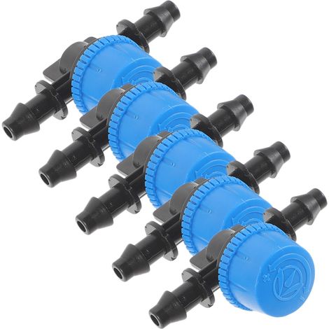 Vanne de Coupure D eau D irrigation 5 Pièces en Abs Bleu (1/4)